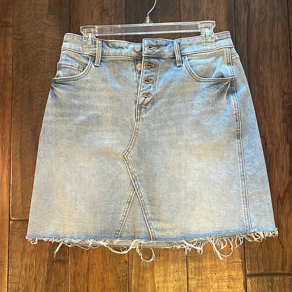 light jean skirt